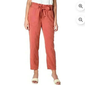 Social Standard By Sanctuary Women's High Waist Melody Paperbag Pant Marsala XXL